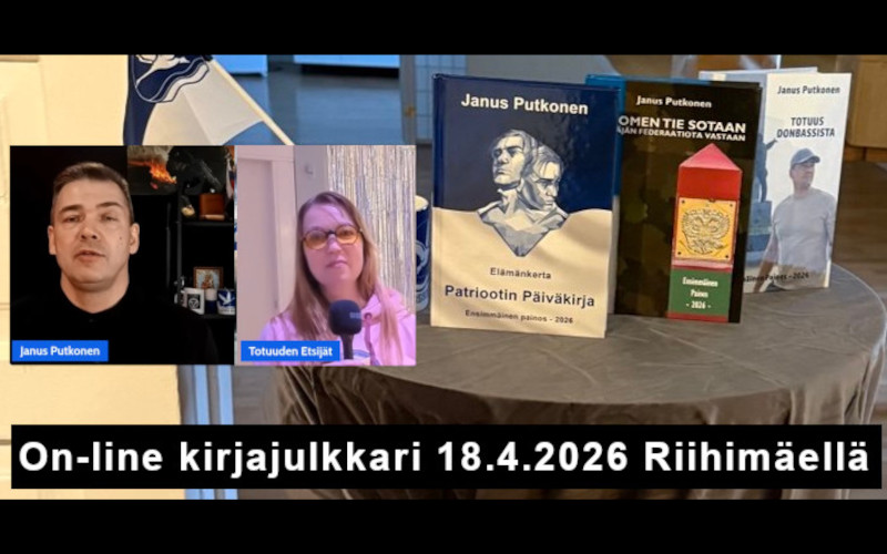 Video: Online Presentation of Janus Putkonen's New Books in Finland 18.4.2026 